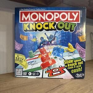 Monopoly Knockout Board Game | 2-8 Players | 20 Mins. Average | Quick-Playing |